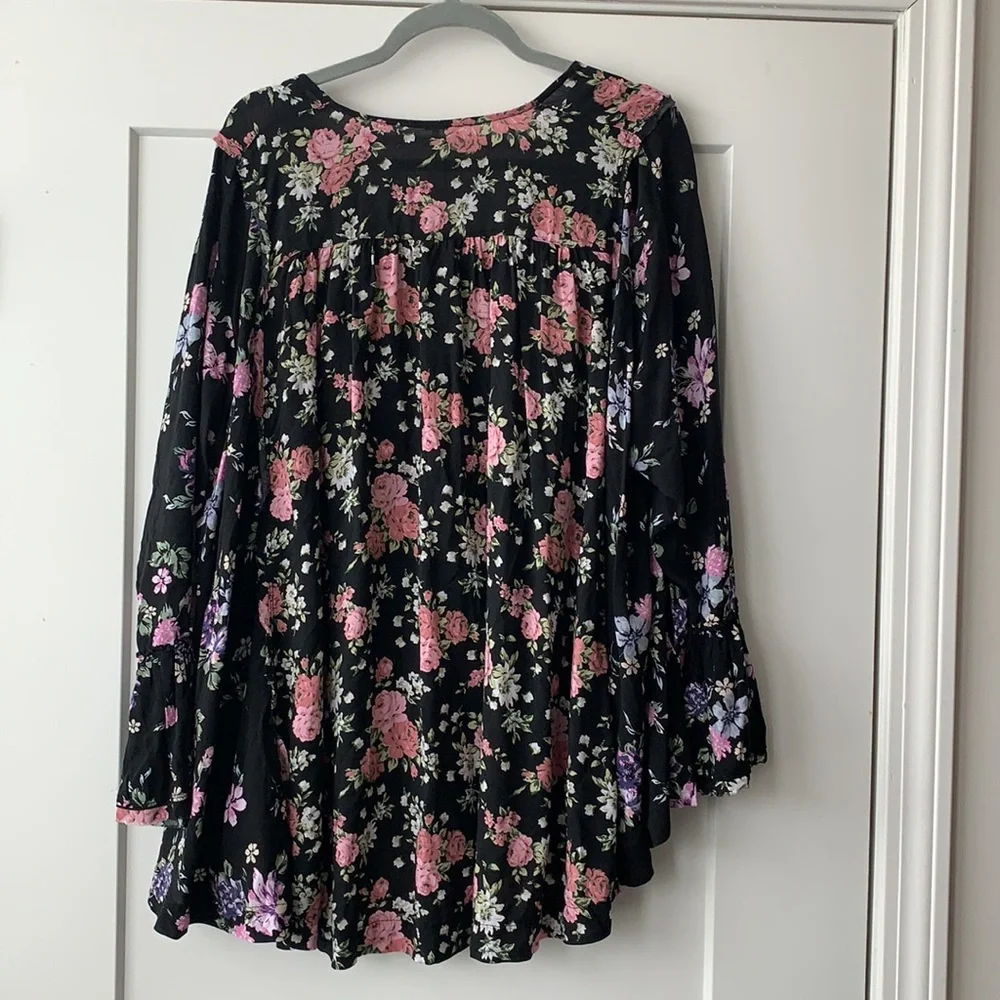 Free People Loretta Printed Floral Tunic Top - Picture 12 of 16